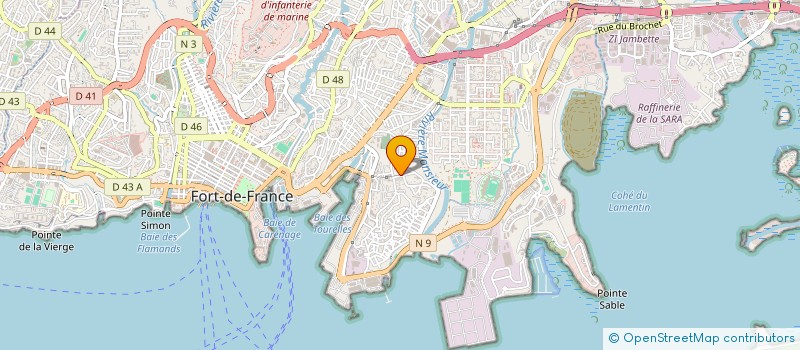 localisation de l'entreprise MADAME INGRID SAMOT  FORT-DE-FRANCE