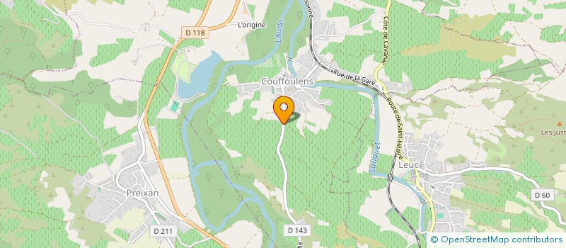 localisation de l'entreprise MADAME INGRID SANCHEZ  COUFFOULENS