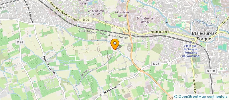 localisation de l'entreprise MADAME INGRID SANCHEZ  L'ISLE-SUR-LA-SORGUE