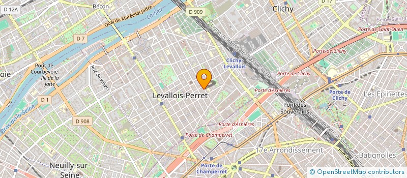 localisation de l'entreprise MADAME INGRID SARDA  LEVALLOIS-PERRET