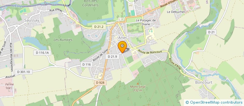 localisation de l'entreprise MADAME INGRID SCHWARZ à ANET