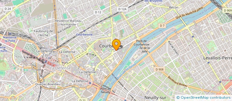 localisation de l'entreprise MADAME INGRID SECKE  COURBEVOIE