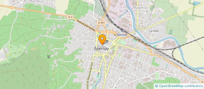 localisation de l'entreprise MADAME INGRID SEVEAU  EPERNAY
