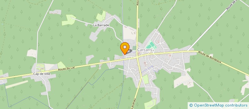 localisation de l'entreprise MADAME INGRID SIOURAY  CARCANS