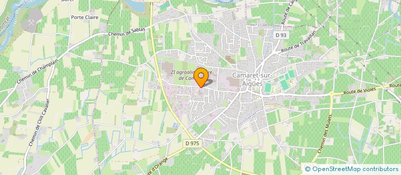 localisation de l'entreprise MADAME INGRID SOBBEL à CAMARET-SUR-AIGUES