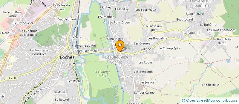 localisation de l'entreprise MADAME INGRID STRUGEN  BEAULIEU-LES-LOCHES