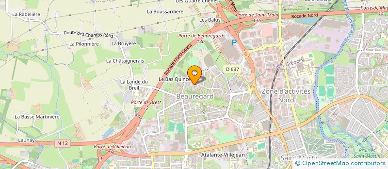 localisation de l'entreprise MADAME INGRID TABEAU  RENNES