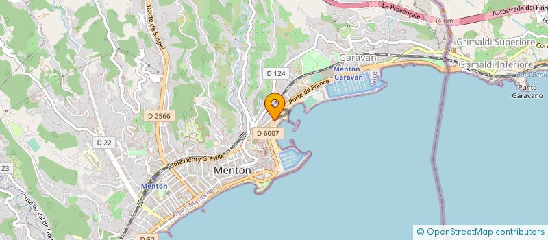 localisation de l'entreprise MADAME INGRID TONNIES à MENTON