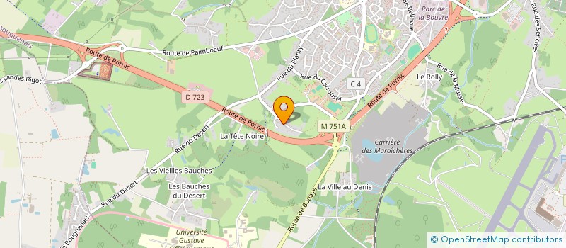 localisation de l'entreprise MADAME INGRID TOUZEAU  BOUGUENAIS