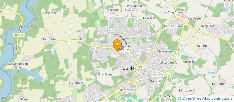 localisation de l'entreprise MADAME INGRID VAGNER à GUIDEL