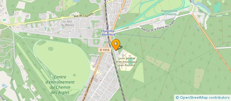 localisation de l'entreprise MADAME INGRID VAVAL  CHANTILLY