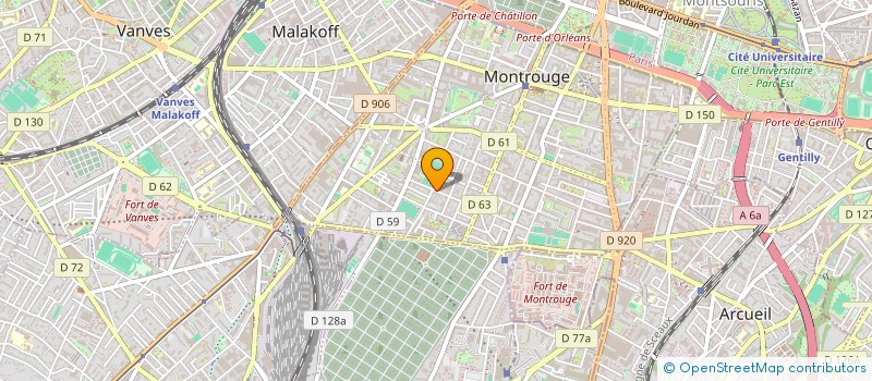 localisation de l'entreprise MADAME INGRID VERIEPE  MONTROUGE