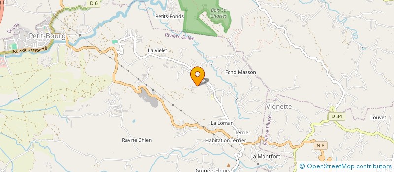 localisation de l'entreprise MADAME INGRID VERNON  RIVIERE-SALEE