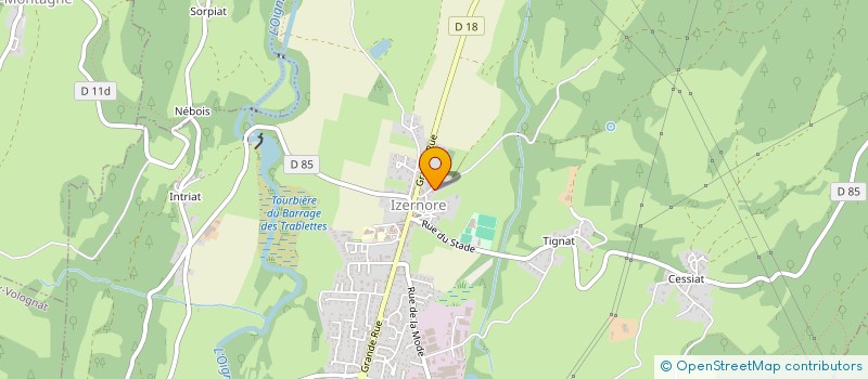 localisation de l'entreprise MADAME INGRID VERRY  IZERNORE