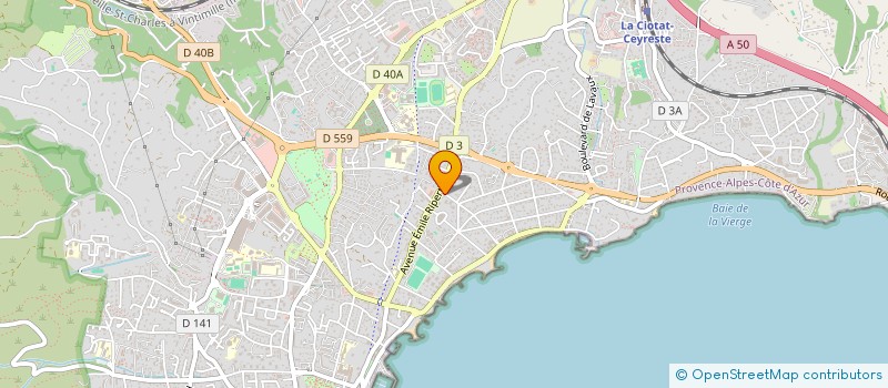 localisation de l'entreprise MADAME INGRID WATTERLOT à LA CIOTAT