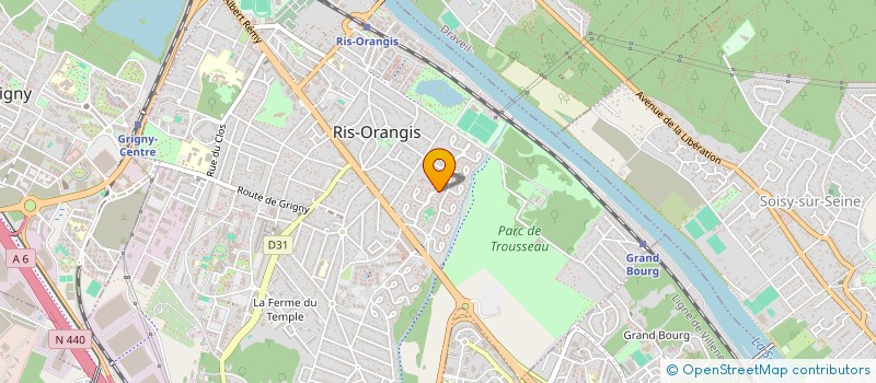 localisation de l'entreprise MADAME INGRIND CARPENTIER à RIS-ORANGIS