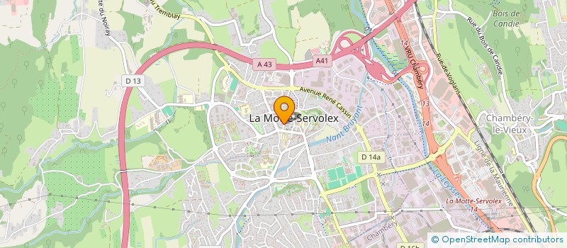 localisation de l'entreprise MADAME INGRIND ROLLAIS  LA MOTTE-SERVOLEX