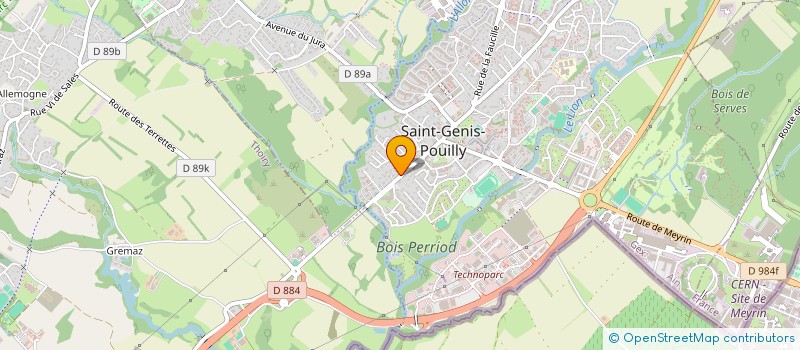 localisation de l'entreprise MADAME INGRIT DE SOUZA TURIBI  PREVESSIN-MOENS