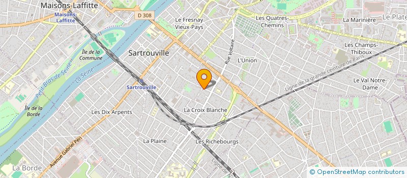 localisation de l'entreprise MADAME INI ESTELLE KAMBOU à SARTROUVILLE