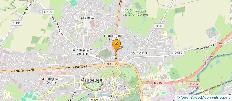 localisation de l'entreprise MADAME INNA CHERNYAYEVA  MAUBEUGE