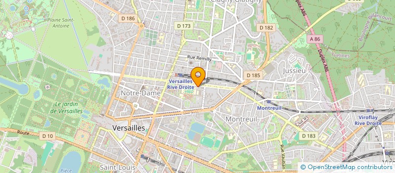 localisation de l'entreprise MADAME INNA GERUN à VERSAILLES