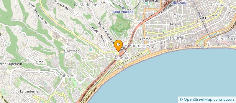 localisation de l'entreprise MADAME INNA SAMOSHKINA  NICE