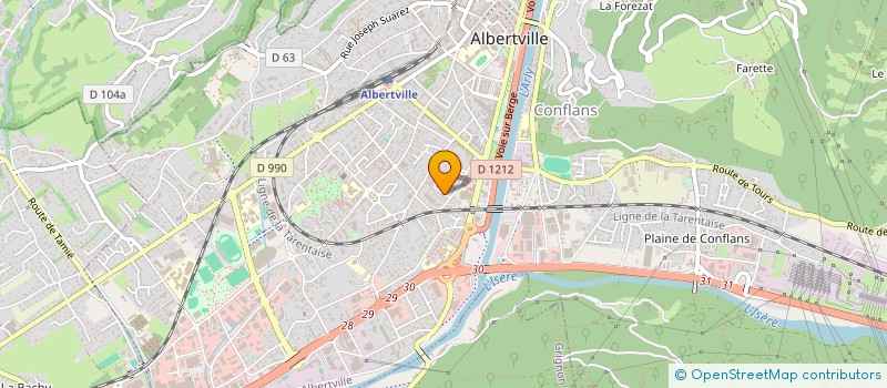 localisation de l'entreprise MADAME INSAF AIT BELKACEM  ALBERTVILLE