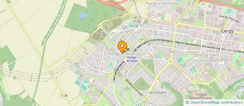 localisation de l'entreprise MADAME INSAF BEN LAMINE  CERGY