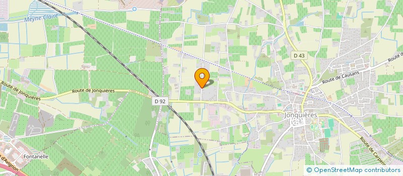 localisation de l'entreprise MADAME INSAF CHOUALI  JONQUIERES