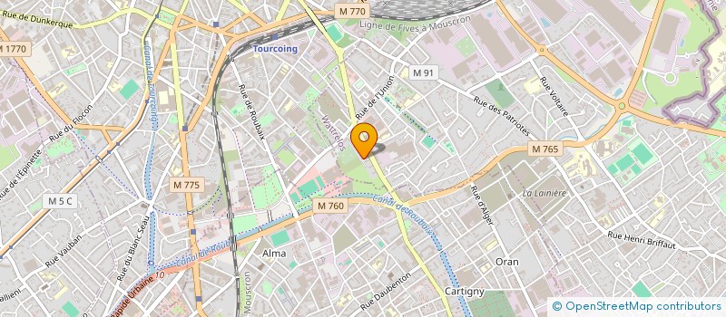 localisation de l'entreprise MADAME INSAF SAHNOUNE  WATTRELOS