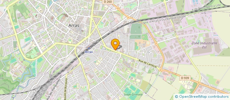 localisation de l'entreprise MADAME INSKE DAMBRINE à ARRAS