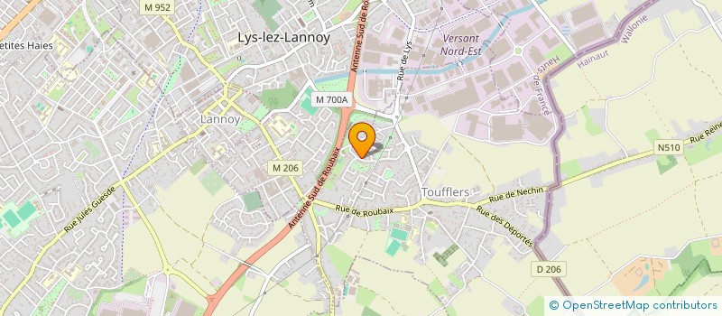 localisation de l'entreprise MADAME INSSAF GASSIB  ROUBAIX