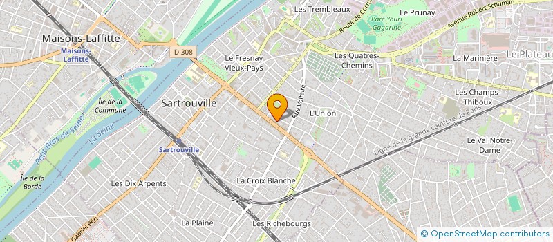 localisation de l'entreprise MADAME INSSAF GHAILANI à SARTROUVILLE