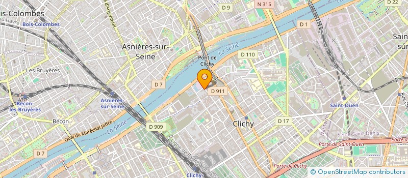 localisation de l'entreprise MADAME INSSAF KABSI à CLICHY
