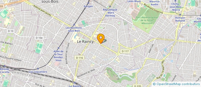 localisation de l'entreprise MADAME IOANA CIOBANU à LE RAINCY