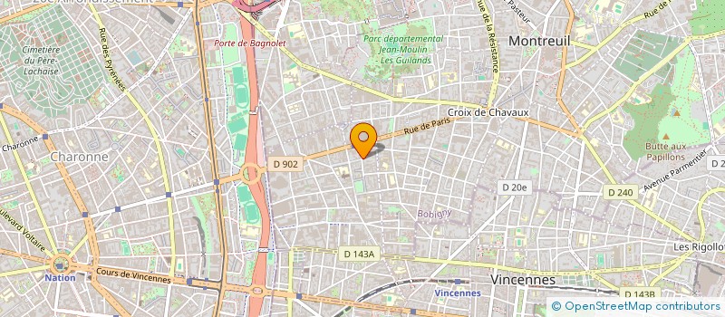 localisation de l'entreprise MADAME IOANA CRACIUN à MONTREUIL