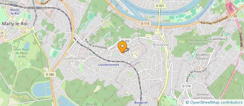 localisation de l'entreprise MADAME IOANA IONESCU  LOUVECIENNES