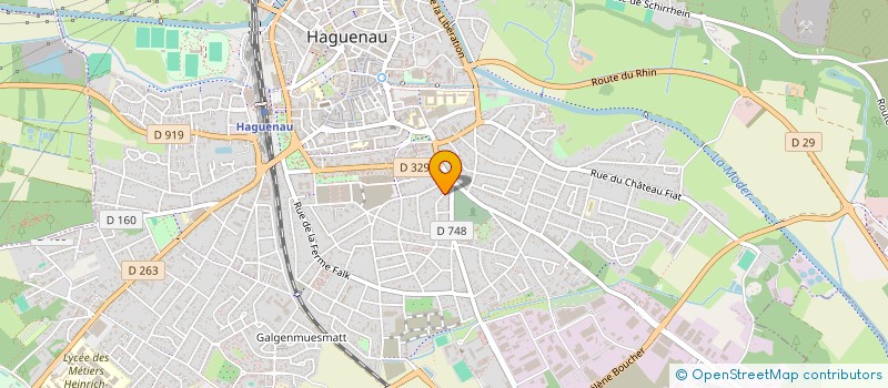 localisation de l'entreprise MADAME IOANA IONITA  HAGUENAU