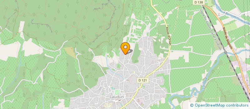 localisation de l'entreprise MADAME IOANA ISACU  LAUDUN-L'ARDOISE