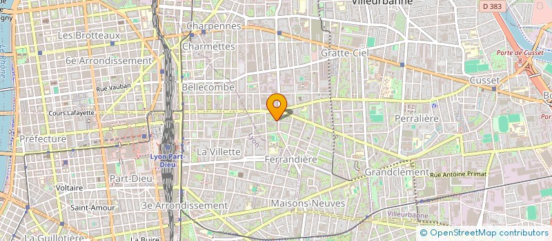 localisation de l'entreprise MADAME IOANA-SABINA TARTEA  VILLEURBANNE