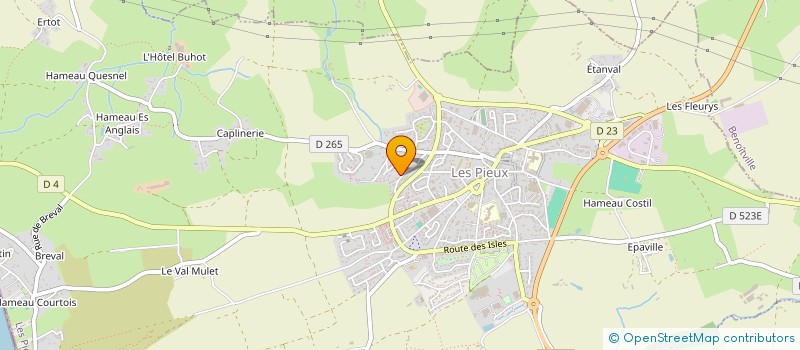 localisation de l'entreprise MADAME IOANA SORINA BEZA  LES PIEUX