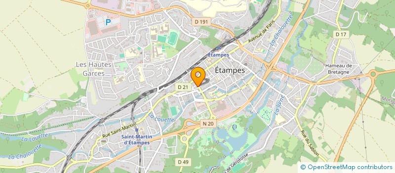 localisation de l'entreprise MADAME IOANA STROESCU à ETAMPES