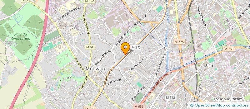 localisation de l'entreprise MADAME IOANA TRIBOI à MOUVAUX