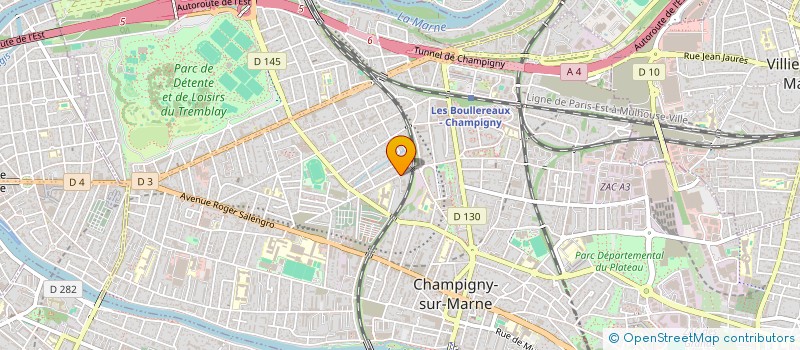 localisation de l'entreprise MADAME IOLANDA JAQUELINE FERREIRA  SILVA  CHAMPIGNY-SUR-MARNE