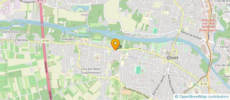 localisation de l'entreprise MADAME IONA RICHAMP  OLIVET