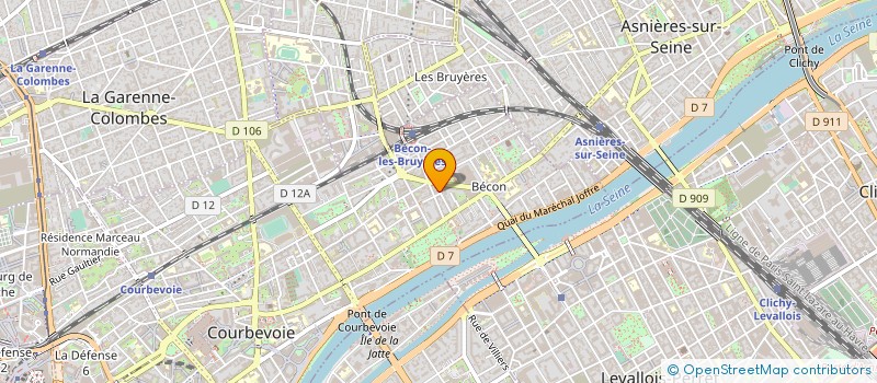 localisation de l'entreprise MADAME IONA SERRAF à COURBEVOIE