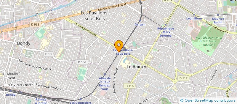 localisation de l'entreprise MADAME IONELA CIOBANU  LES PAVILLONS-SOUS-BOIS