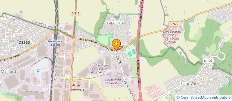 localisation de l'entreprise MADAME IONELA ISTUDOR  SURVILLIERS