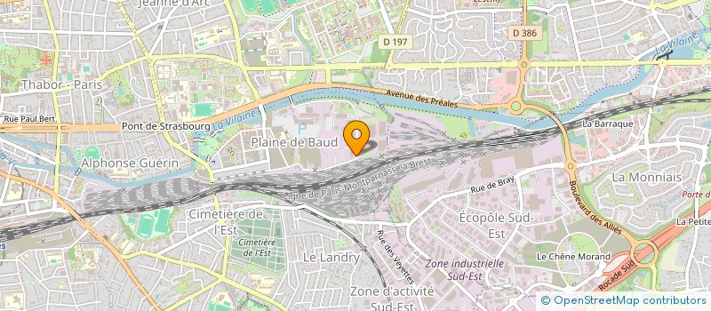 localisation de l'entreprise MADAME IOULIA JOURAVLEVA  RENNES