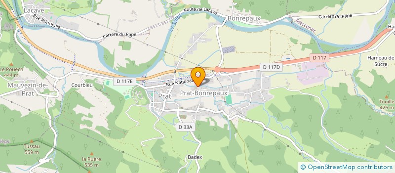 localisation de l'entreprise MADAME IOULIA ZOUBKOVA PECHKOVA à PRAT-BONREPAUX